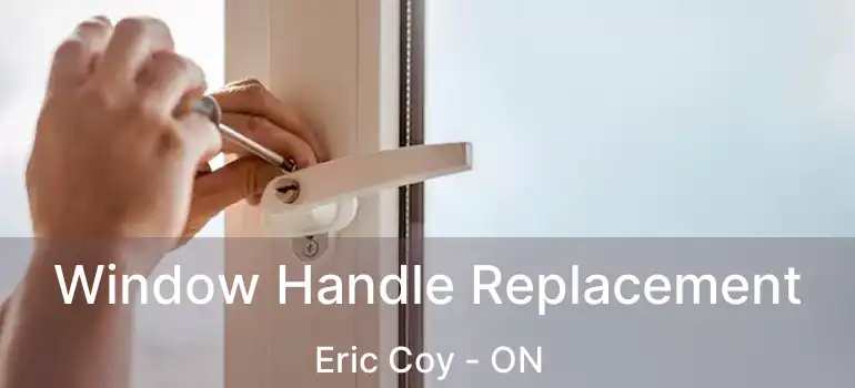  Window Handle Replacement Eric Coy - ON