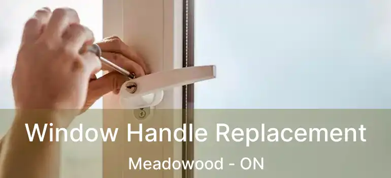  Window Handle Replacement Meadowood - ON