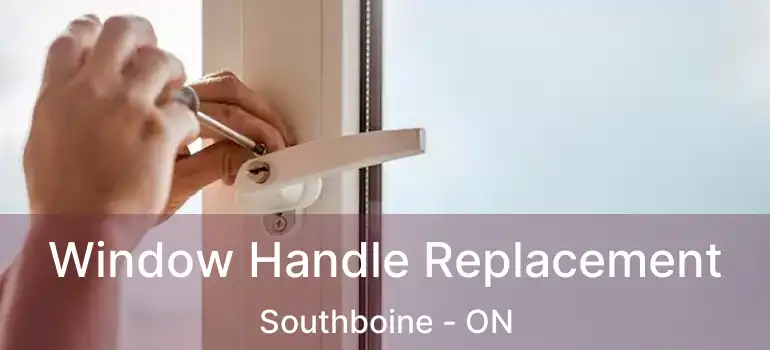  Window Handle Replacement Southboine - ON