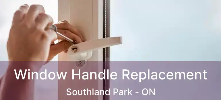  Window Handle Replacement Southland Park - ON