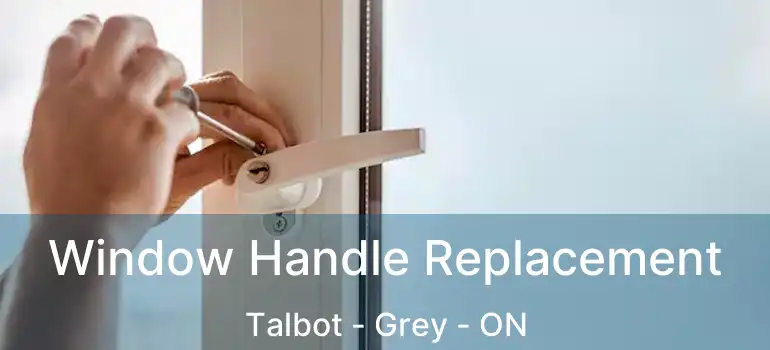  Window Handle Replacement Talbot - Grey - ON