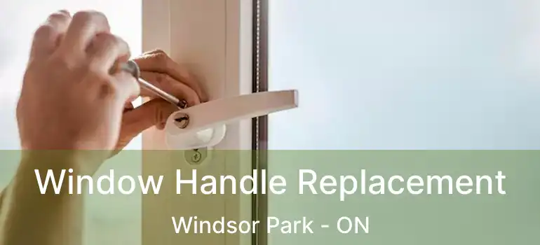  Window Handle Replacement Windsor Park - ON
