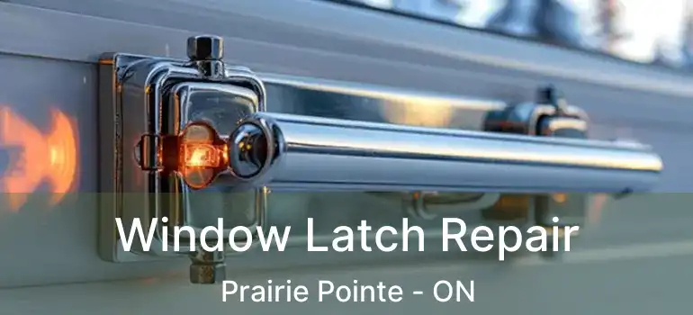  Window Latch Repair Prairie Pointe - ON