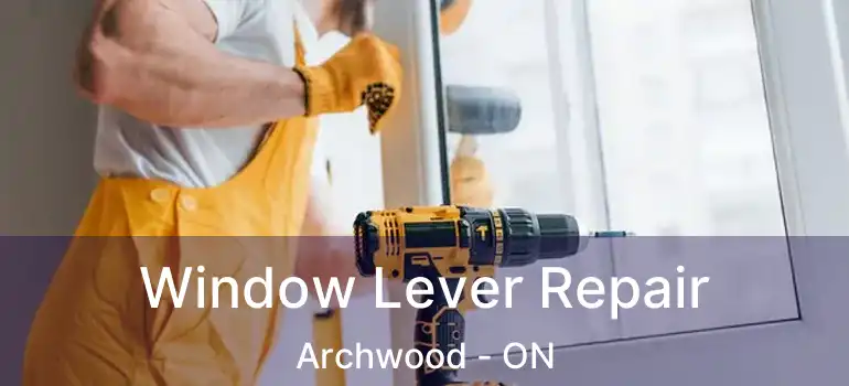  Window Lever Repair Archwood - ON