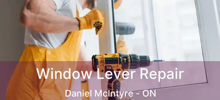  Window Lever Repair Daniel McIntyre - ON