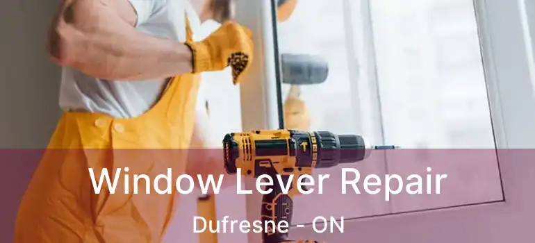  Window Lever Repair Dufresne - ON