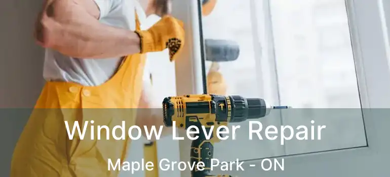  Window Lever Repair Maple Grove Park - ON