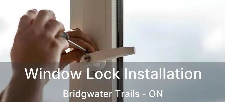  Window Lock Installation Bridgwater Trails - ON