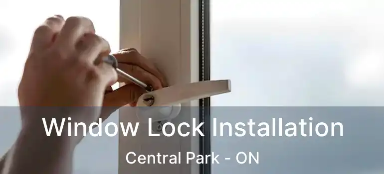  Window Lock Installation Central Park - ON
