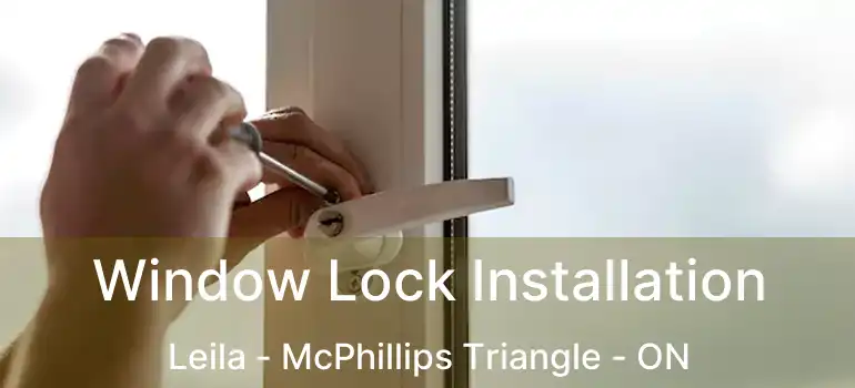  Window Lock Installation Leila - McPhillips Triangle - ON