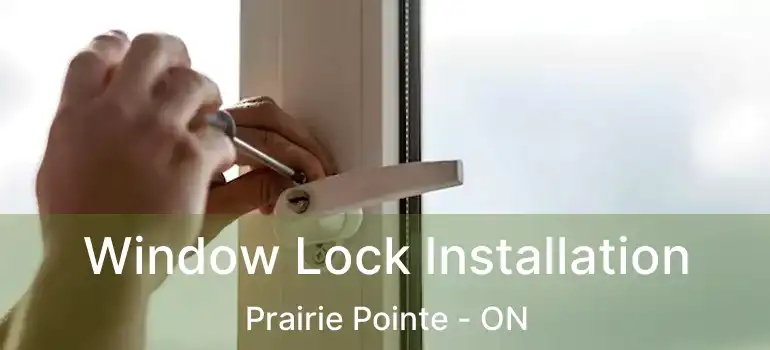  Window Lock Installation Prairie Pointe - ON
