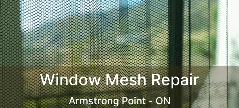  Window Mesh Repair Armstrong Point - ON