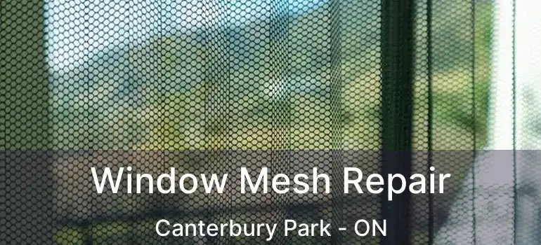  Window Mesh Repair Canterbury Park - ON