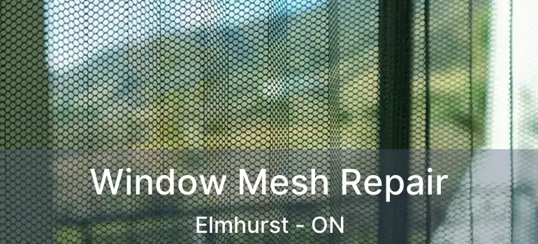 Window Mesh Repair Elmhurst - ON