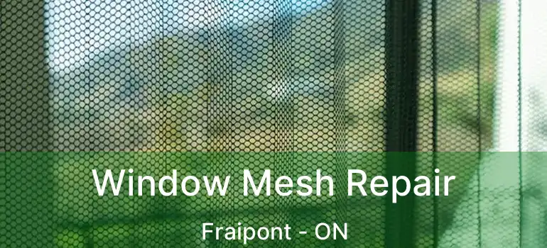  Window Mesh Repair Fraipont - ON