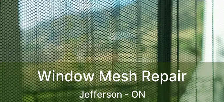  Window Mesh Repair Jefferson - ON