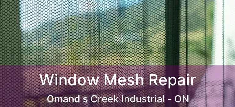  Window Mesh Repair Omand s Creek Industrial - ON