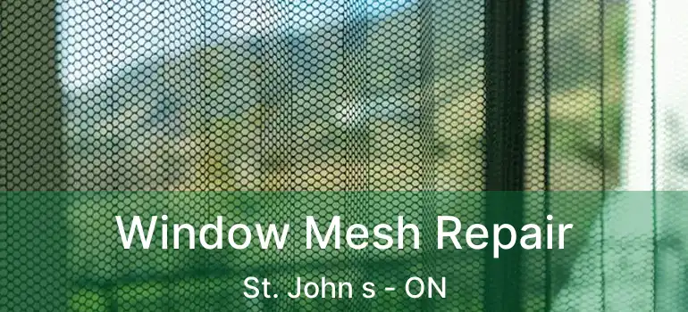  Window Mesh Repair St. John s - ON