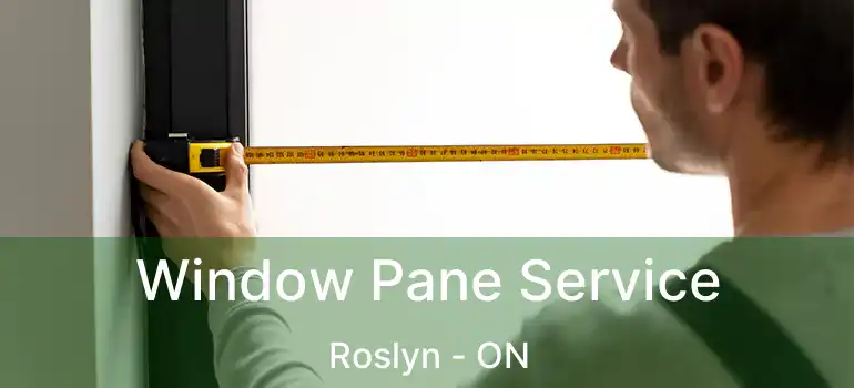  Window Pane Service Roslyn - ON