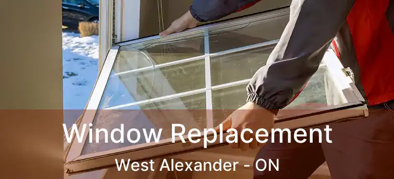 Window Replacement West Alexander - ON