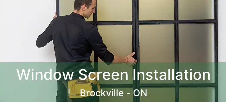  Window Screen Installation Brockville - ON
