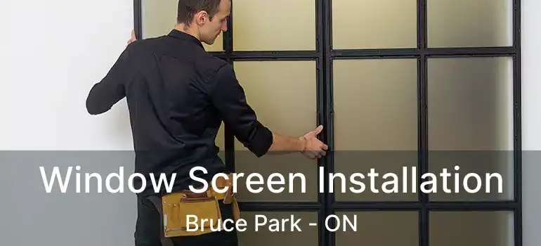  Window Screen Installation Bruce Park - ON