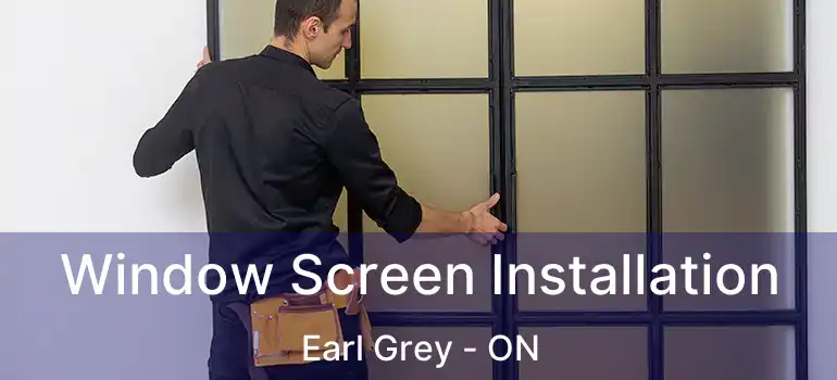  Window Screen Installation Earl Grey - ON