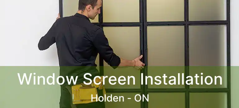  Window Screen Installation Holden - ON