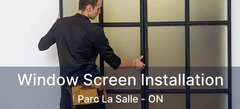  Window Screen Installation Parc La Salle - ON