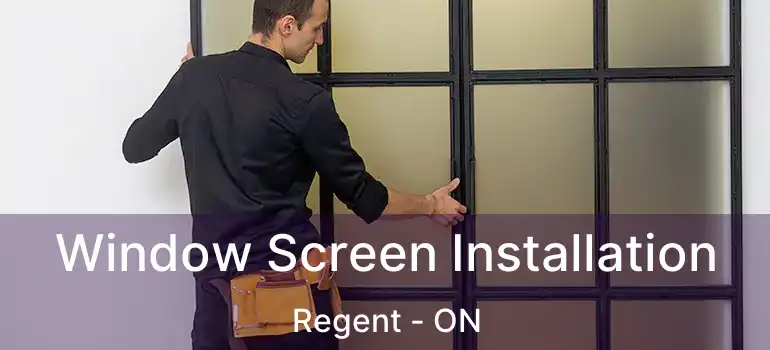  Window Screen Installation Regent - ON