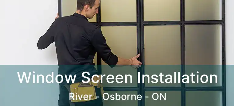  Window Screen Installation River - Osborne - ON