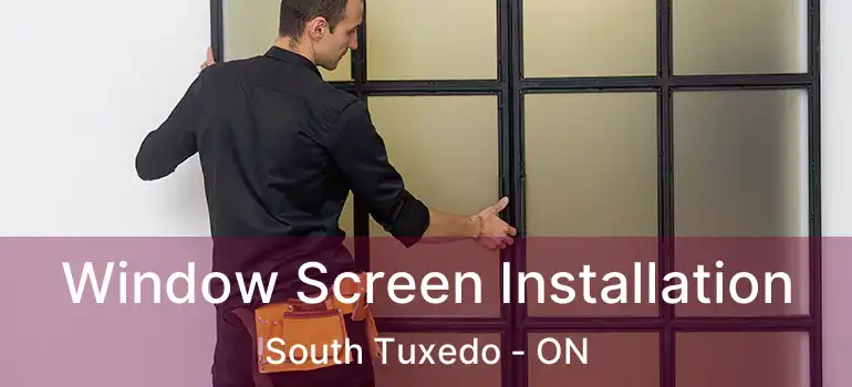  Window Screen Installation South Tuxedo - ON