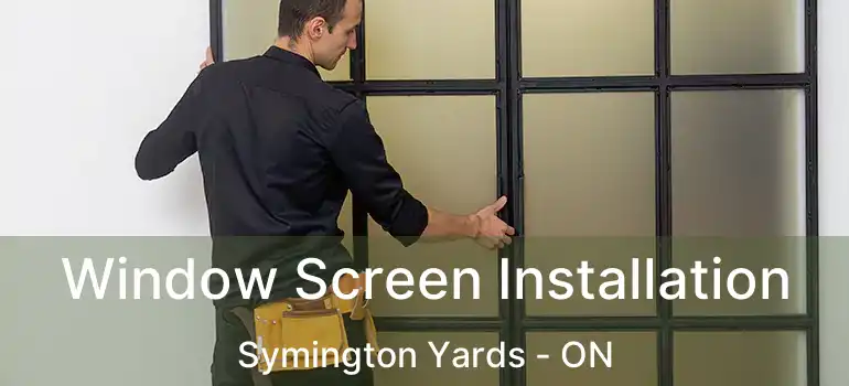  Window Screen Installation Symington Yards - ON