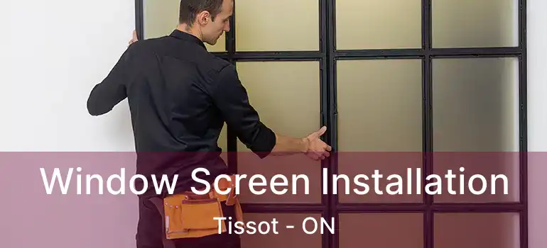  Window Screen Installation Tissot - ON