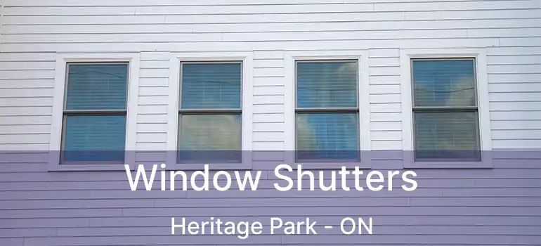  Window Shutters Heritage Park - ON