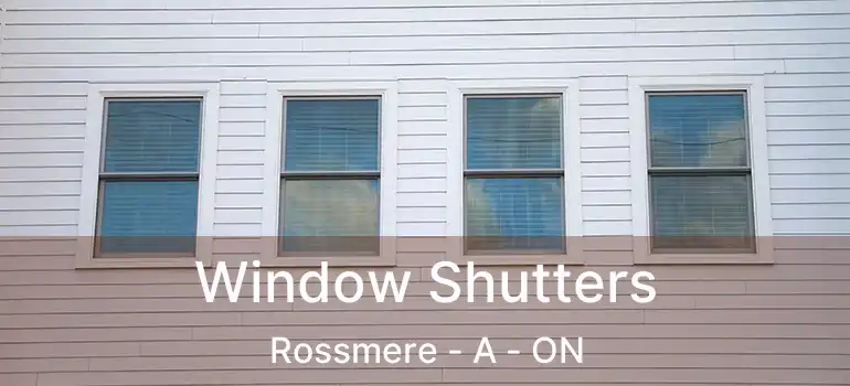  Window Shutters Rossmere - A - ON