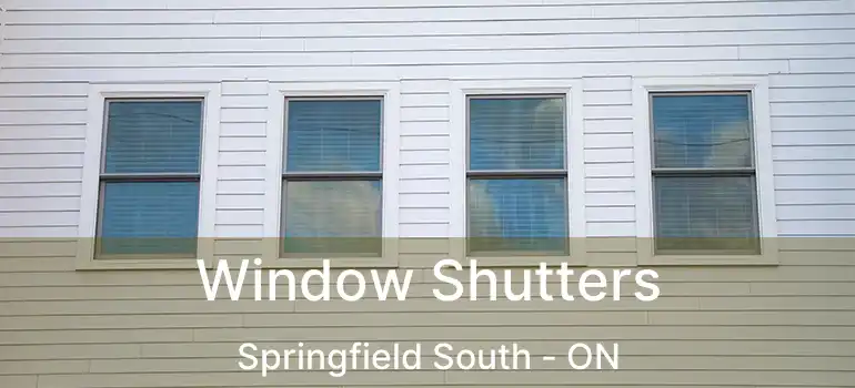  Window Shutters Springfield South - ON