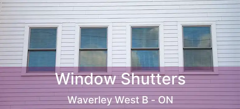  Window Shutters Waverley West B - ON