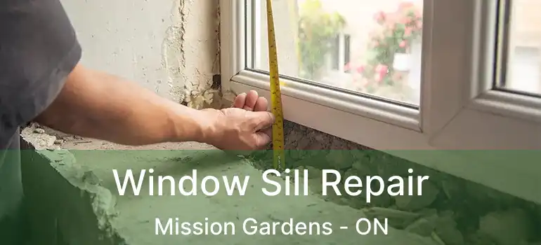  Window Sill Repair Mission Gardens - ON