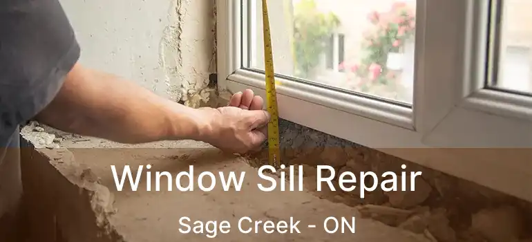 Window Sill Repair Sage Creek - ON