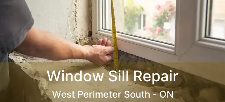  Window Sill Repair West Perimeter South - ON