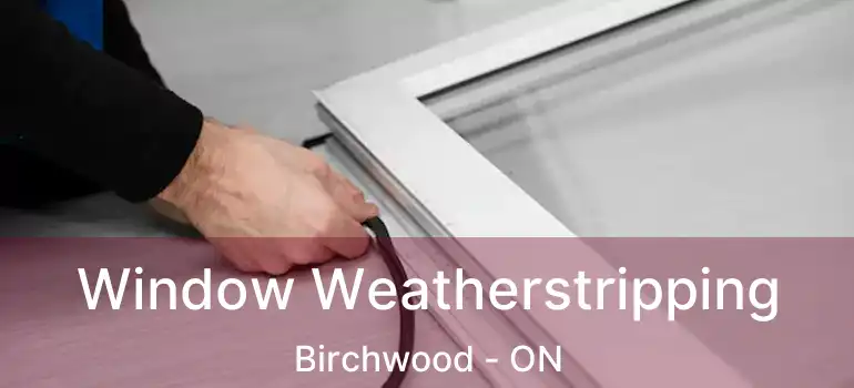 Window Weatherstripping Birchwood - ON