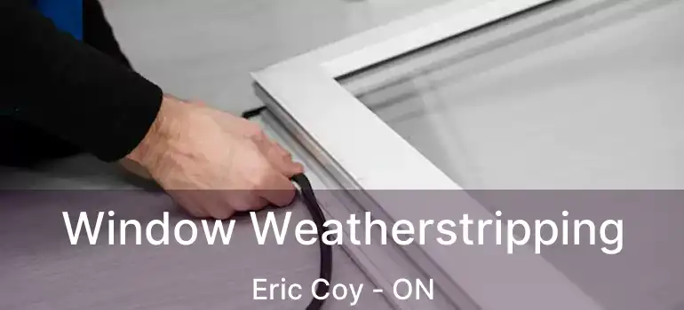  Window Weatherstripping Eric Coy - ON