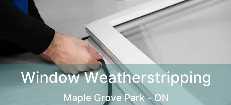  Window Weatherstripping Maple Grove Park - ON