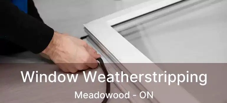  Window Weatherstripping Meadowood - ON