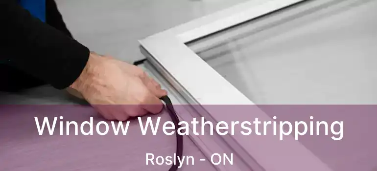  Window Weatherstripping Roslyn - ON