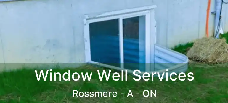  Window Well Services Rossmere - A - ON