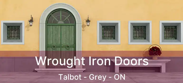  Wrought Iron Doors Talbot - Grey - ON